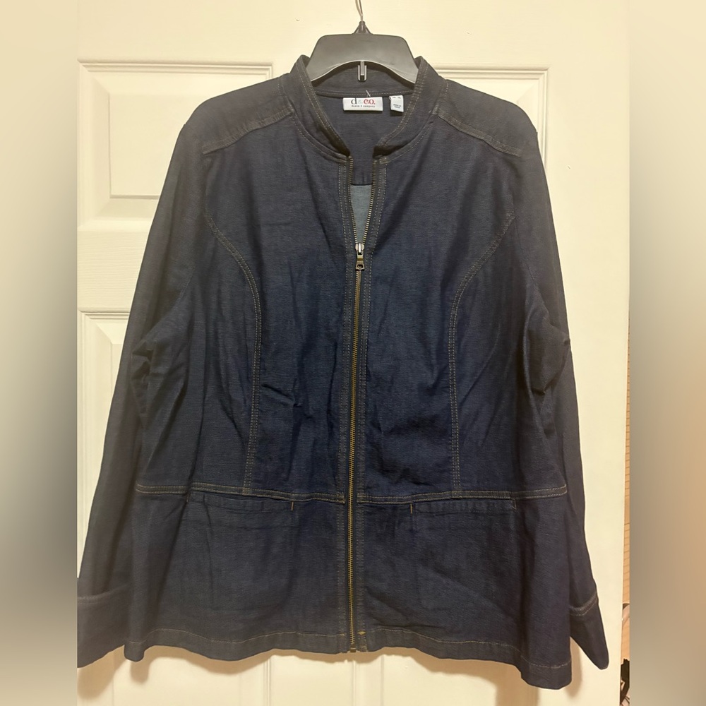 Dark Blue Denim Jacket Size XL - Picture 2 of 2